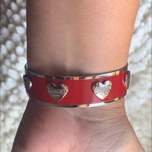 Coach red bracelet Clearance